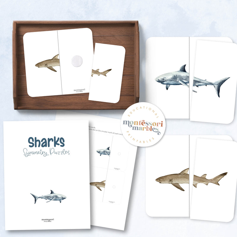Sharks Two-Piece Puzzles