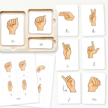 Load image into Gallery viewer, American Sign Language Nomenclature Cards | Cursive
