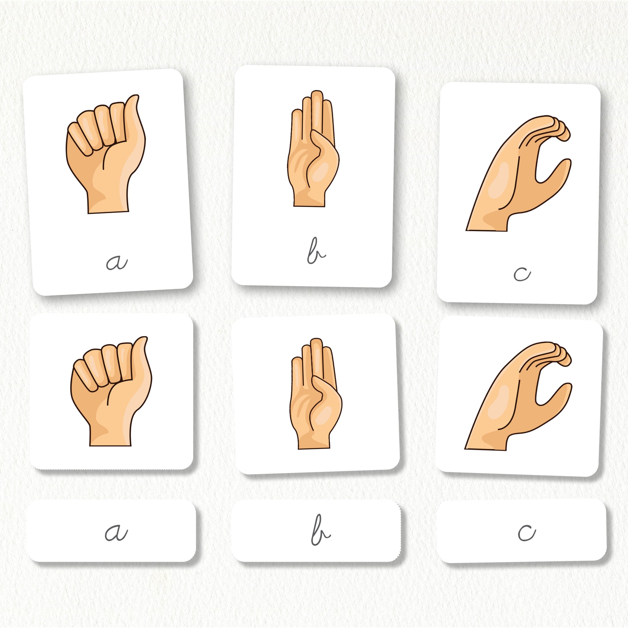 American Sign Language Nomenclature Cards | Montessori Printables ...