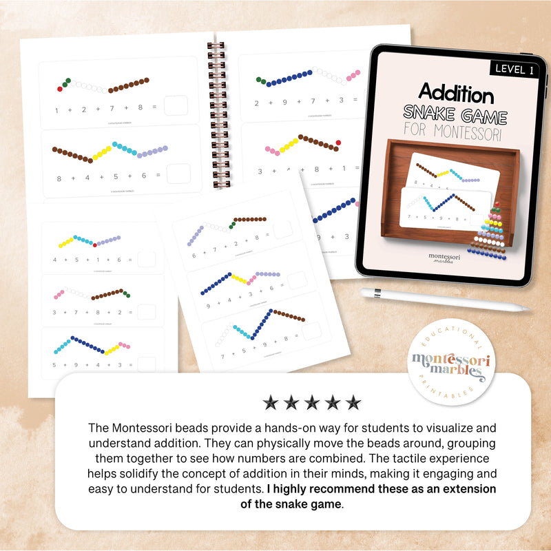 Snake Game Addition Workbook