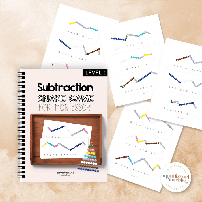 Snake Game Subtraction Workbook