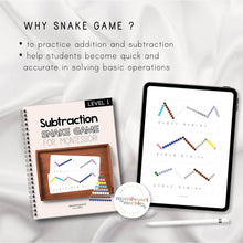 Load image into Gallery viewer, Snake Game Subtraction Workbook
