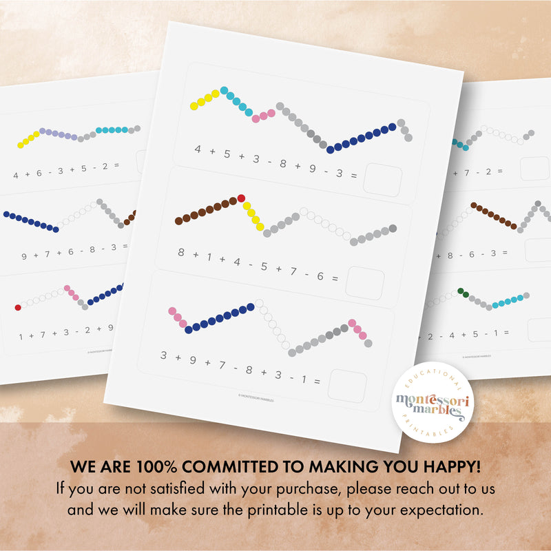 Snake Game Subtraction Workbook