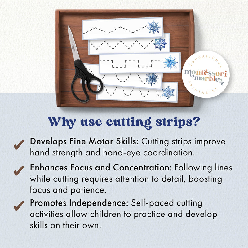 Snowflakes Cutting Strips