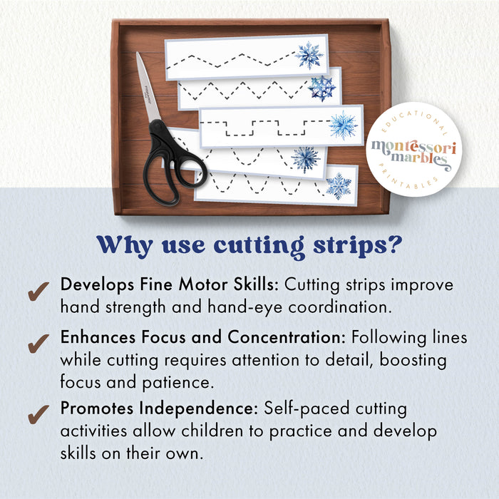 Snowflakes Cutting Strips