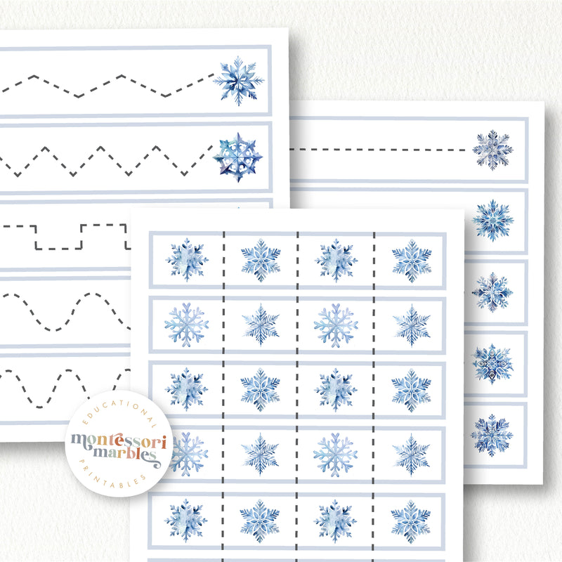 Snowflakes Cutting Strips