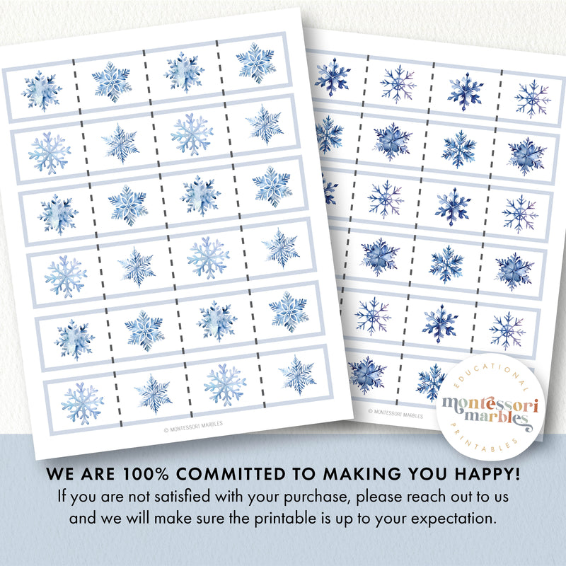 Snowflakes Cutting Strips