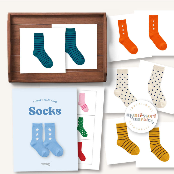 Socks Picture Matching Cards