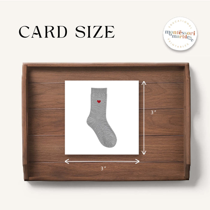 Socks Picture Matching Cards