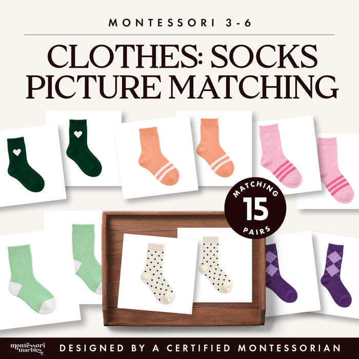 Socks Picture Matching Cards