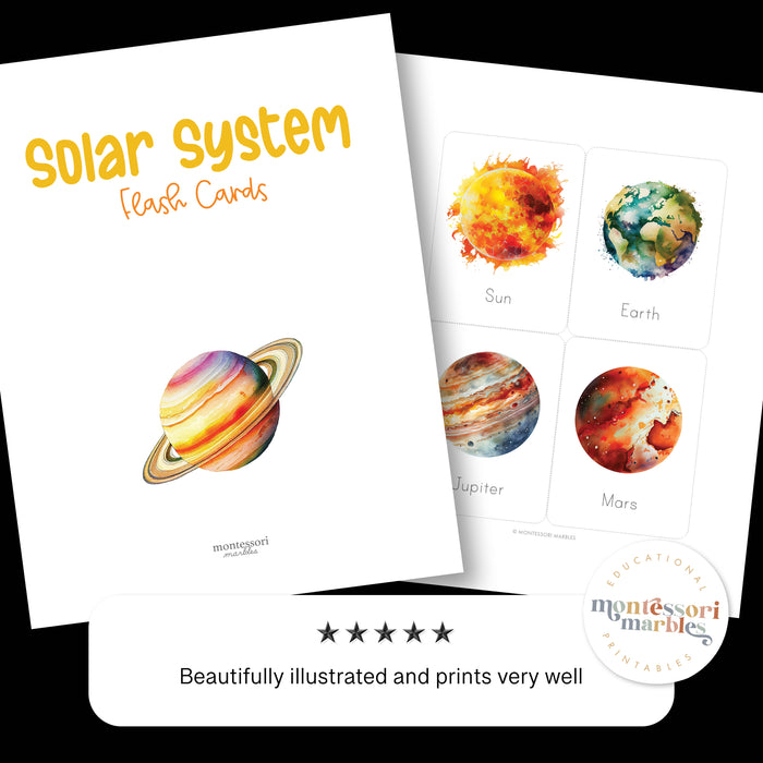 Solar System Flash Cards