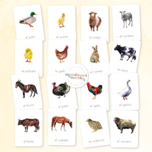 Load image into Gallery viewer, Animales de La Granja Tarjetas Didácticas
