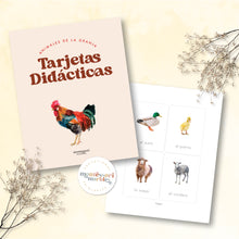 Load image into Gallery viewer, Animales de La Granja Tarjetas Didácticas
