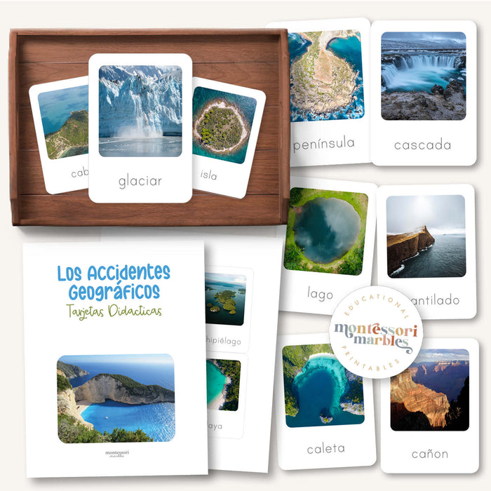 Landforms Spanish Flash Cards