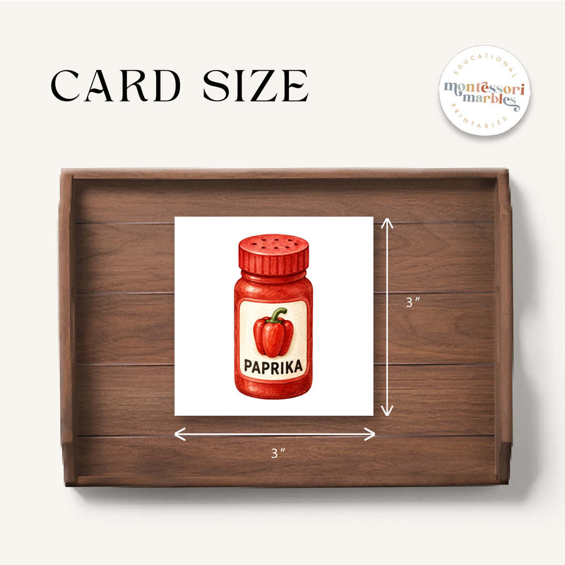 Spices & Herbs Picture Matching Cards