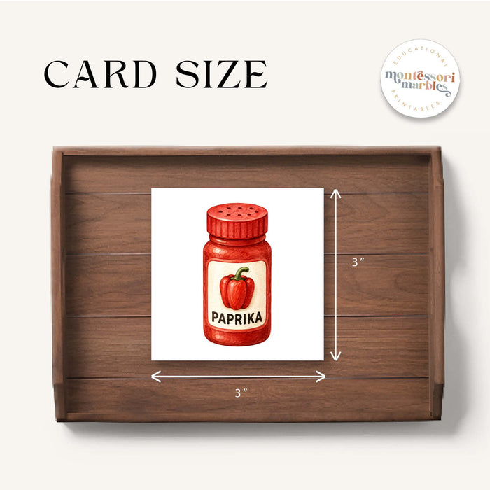 Spices & Herbs Picture Matching Cards