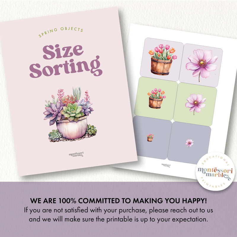 Spring Objects Size Sorting