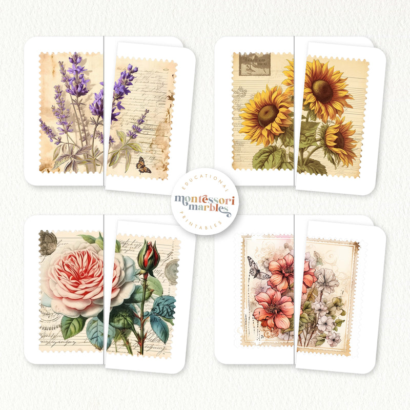 Stamps Two-Piece Puzzles