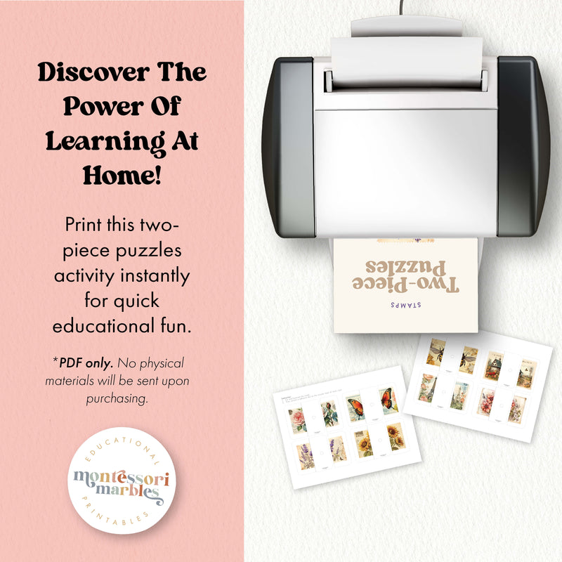 Stamps Two-Piece Puzzles