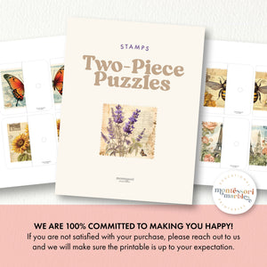 Stamps Two-Piece Puzzles