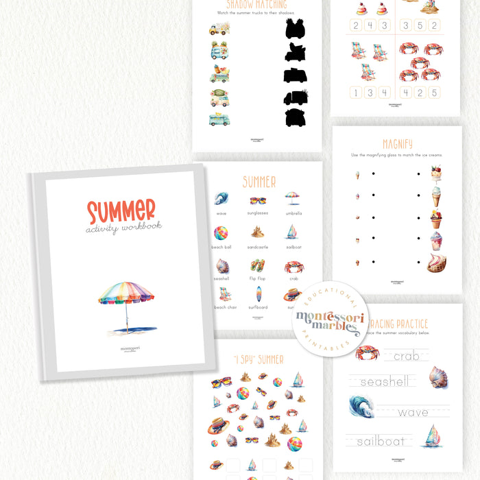 Summer Mini Activity Workbook - PreK & Kindergarten