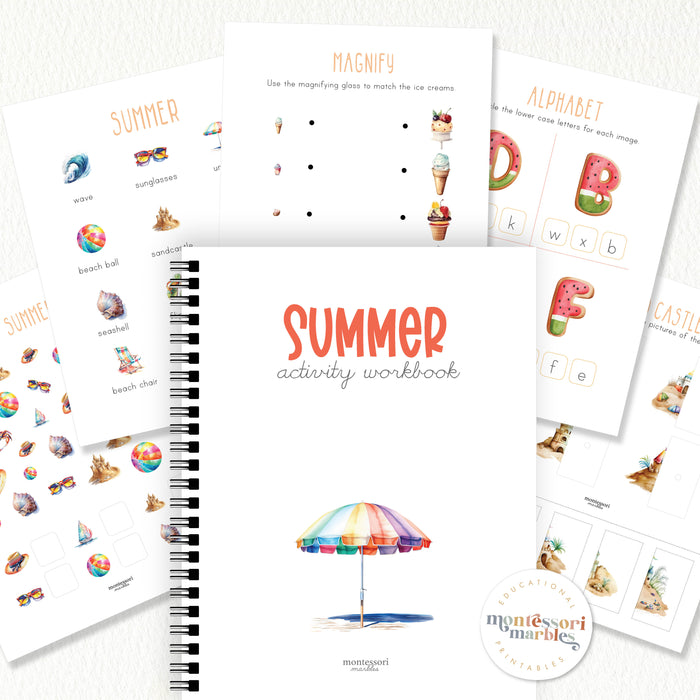 Summer Mini Activity Workbook - PreK & Kindergarten