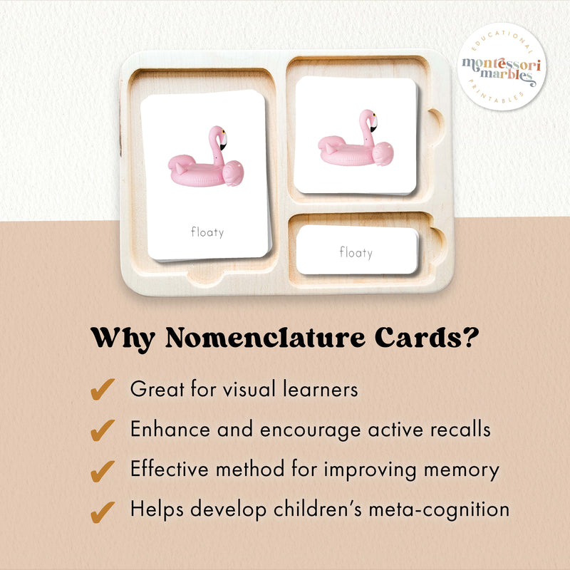 Summer Montessori 3-Part Cards