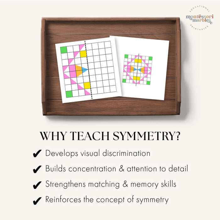 Symmetry Grids Coloring Cards