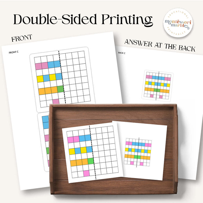 Symmetry Grids Coloring Cards