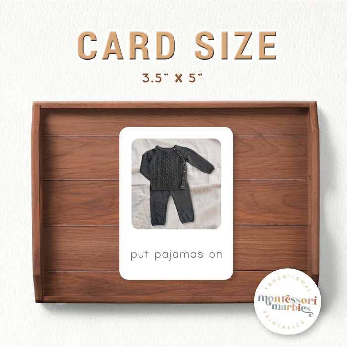 Montessori Toddler Routine Cards