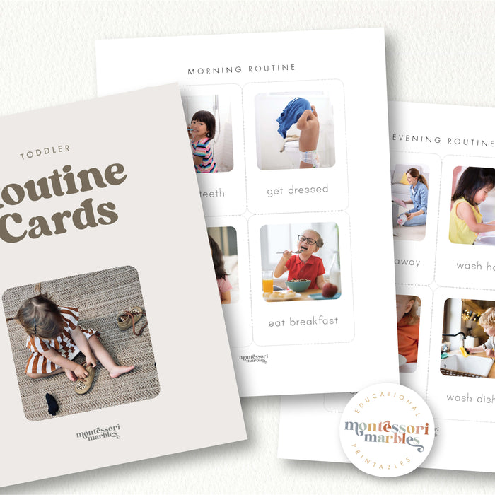 Montessori Toddler Routine Cards