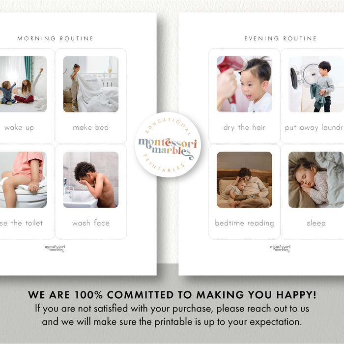 Montessori Toddler Routine Cards