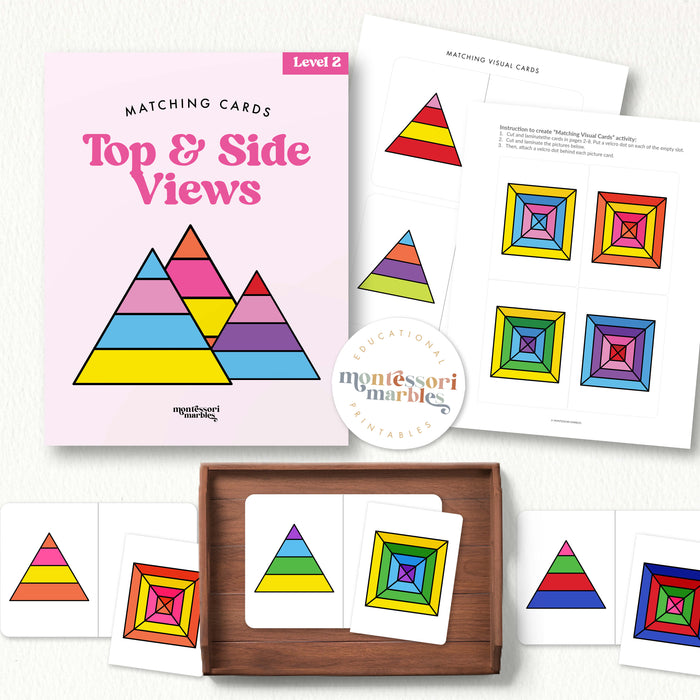 Top & Side Views Matching Cards Level 2