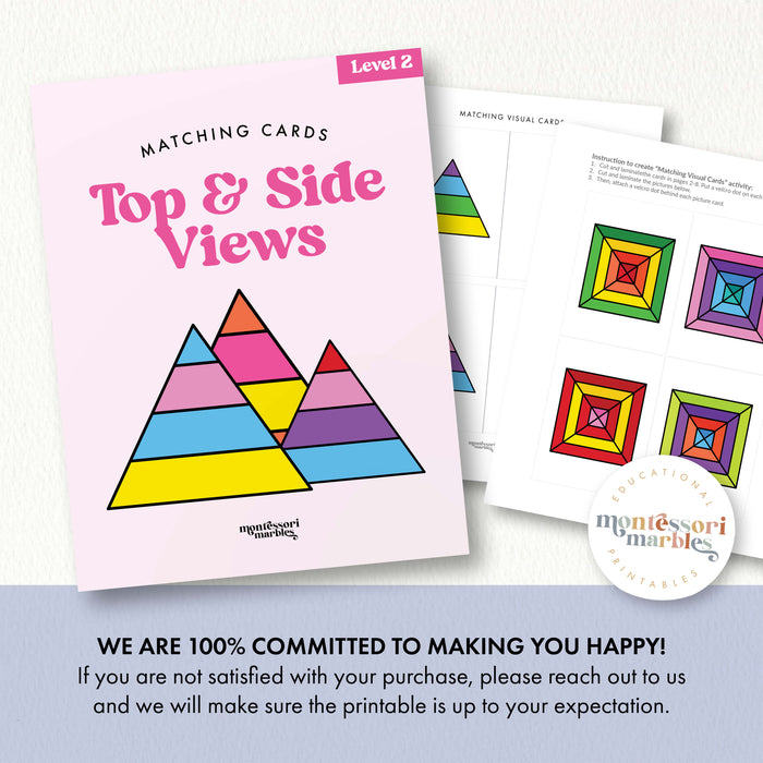 Top & Side Views Matching Cards Level 2