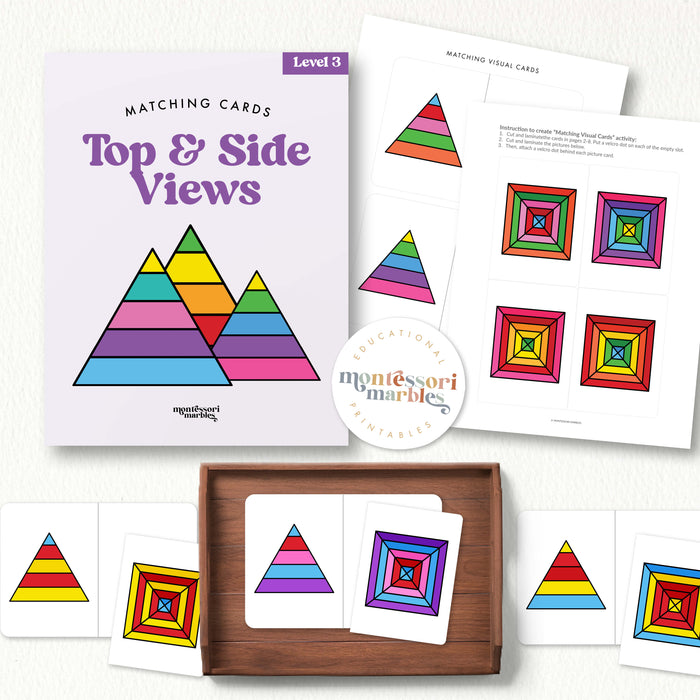 Top & Side Views Matching Cards Level 3