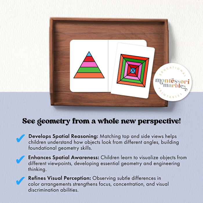 Top & Side Views Matching Cards Level 3