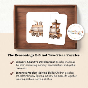 Train Two-Piece Puzzles