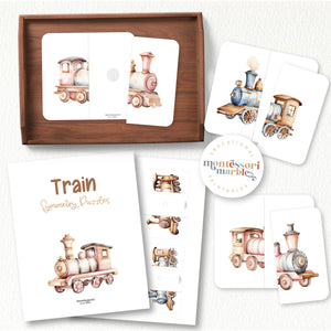 Train Two-Piece Puzzles