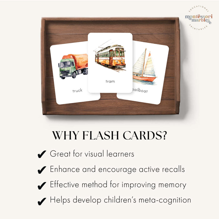 Transportation Flash Cards