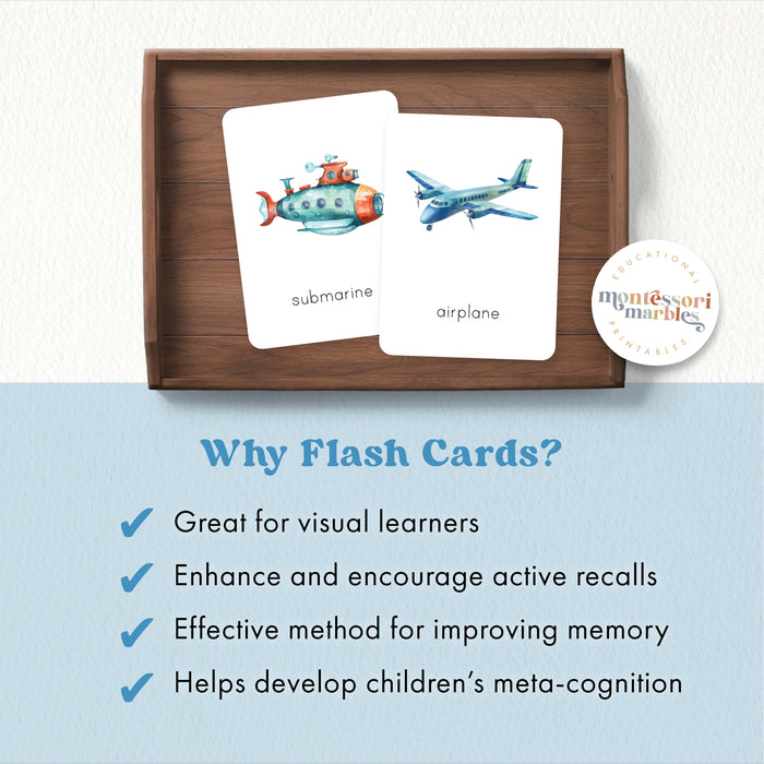 Transportation Flash Cards