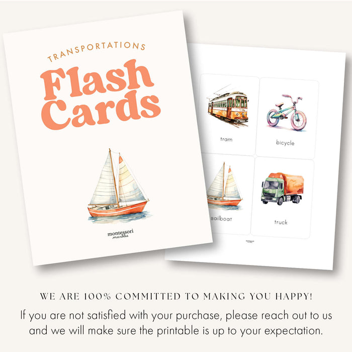 Transportation Flash Cards
