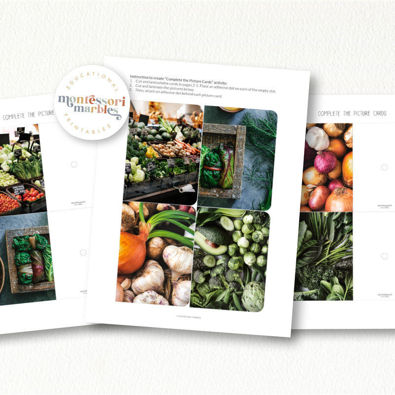 Vegetable Complete The Pictures