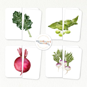 Vegetable Two-Piece Puzzles