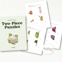 Load image into Gallery viewer, Vegetable Two-Piece Puzzles
