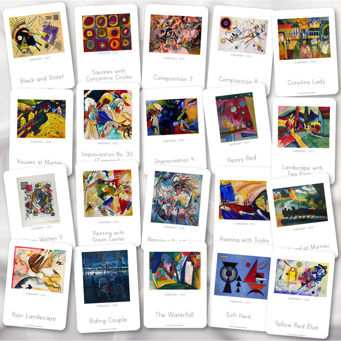 Wassily Kandinsky Montessori Nomenclature Cards