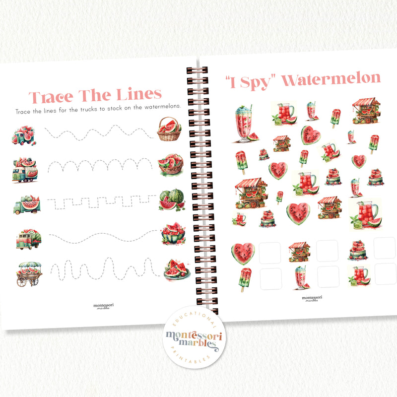 Watermelon Activity Workbook PreK & Kindergarten