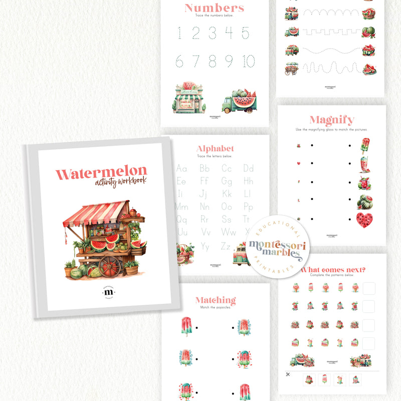 Watermelon Activity Workbook PreK & Kindergarten