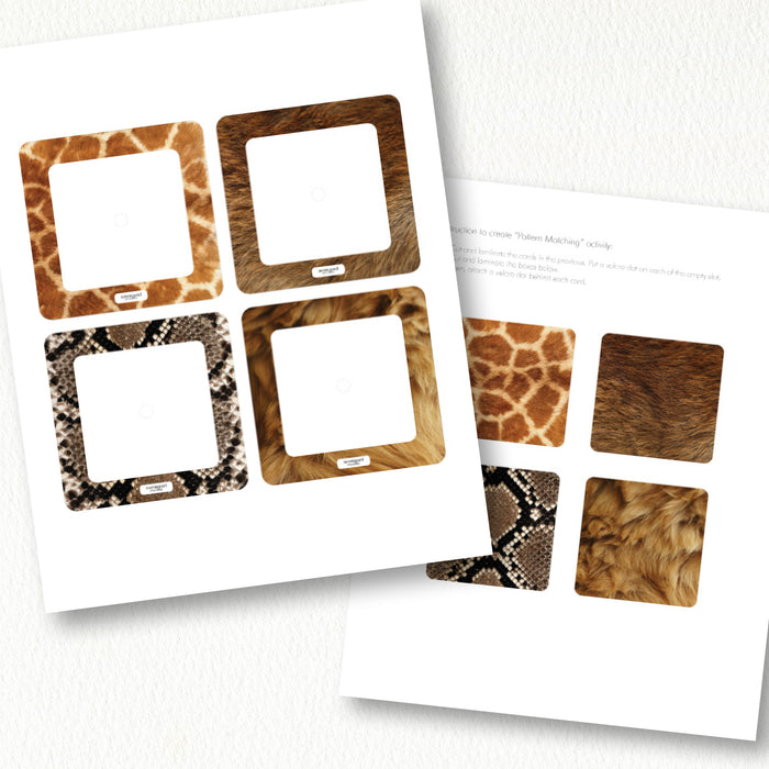 Safari & Jungle Animals Pattern Matching