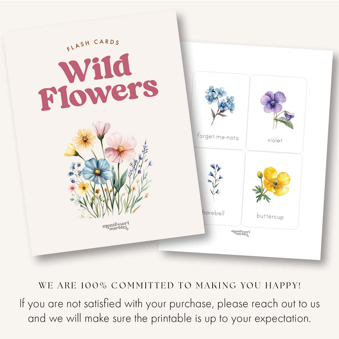 Wildflowers Flash Cards