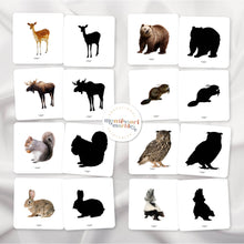Load image into Gallery viewer, Woodland Animals Shadow Matching
